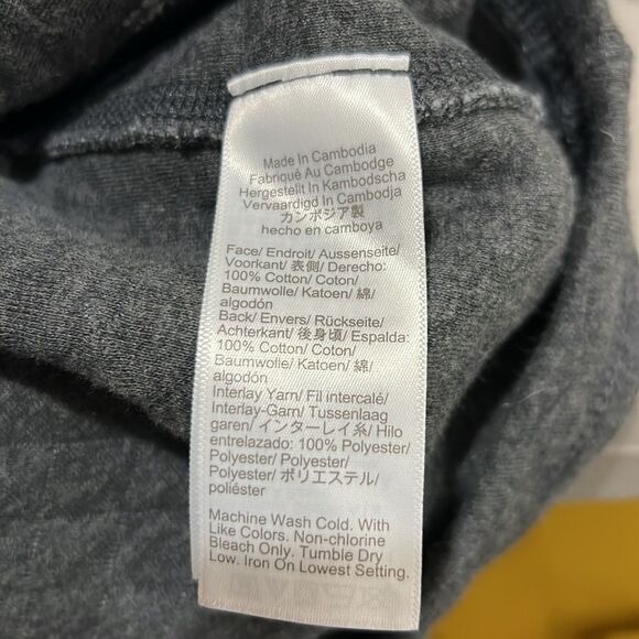 J. Crew Factory  bs847 Gray Quilted half-zip NWT size medium - Picture 7 of 8